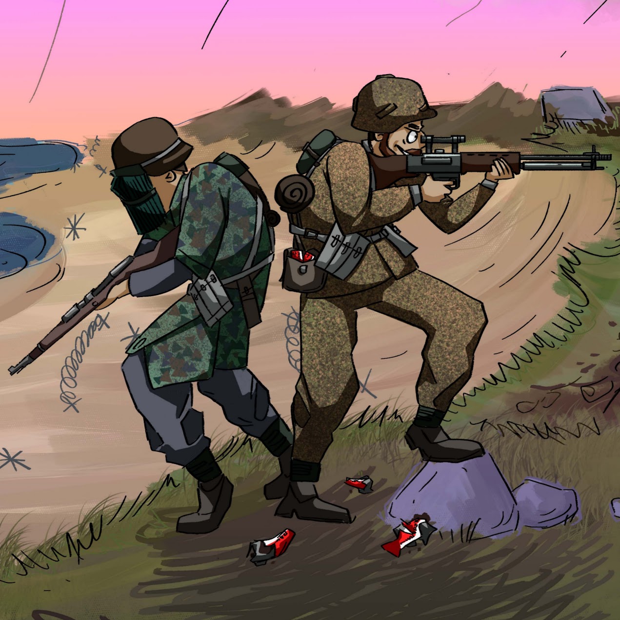 SoulSniper channel artwork featuring a German recon duo